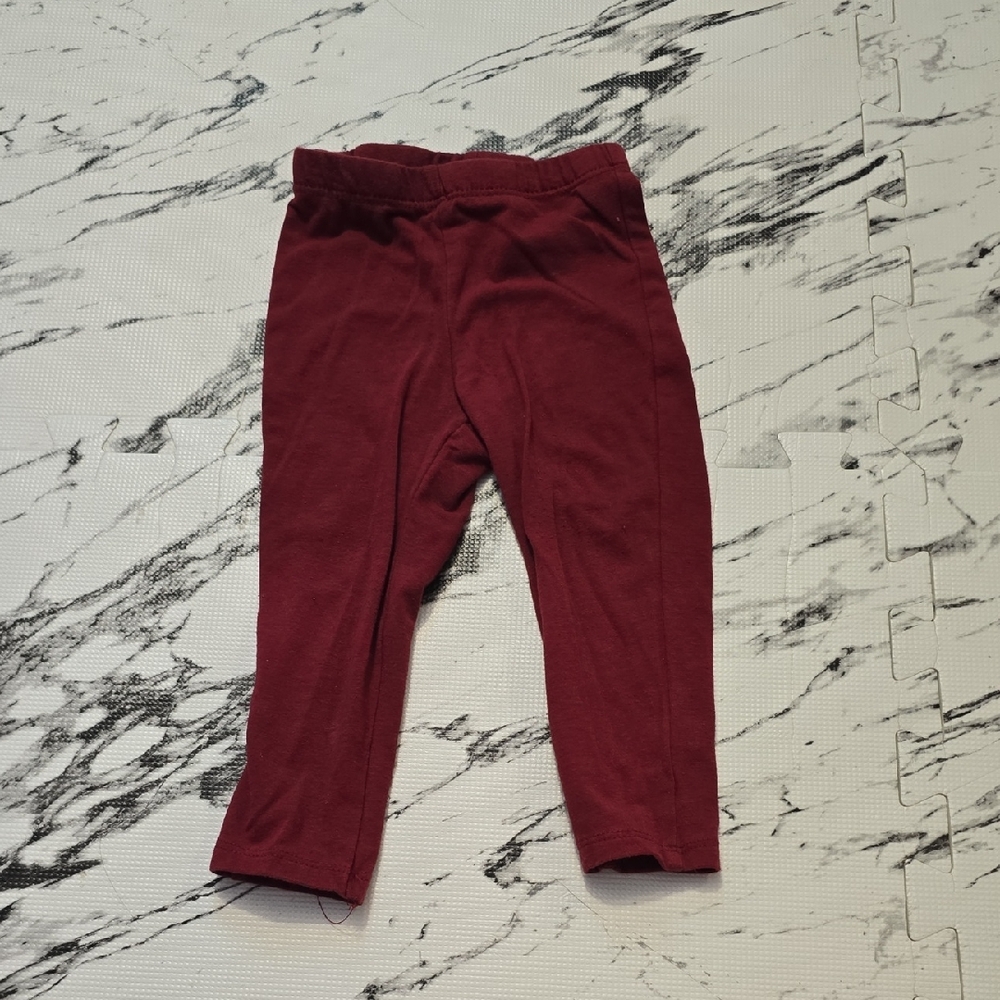 Chick Pea Burgundy Kids Leggings